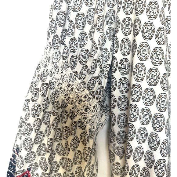 Umgee USA Embroidered Oversized Mini Dress Size XL Cover Up Boho Beach Resort - Picture 7 of 13